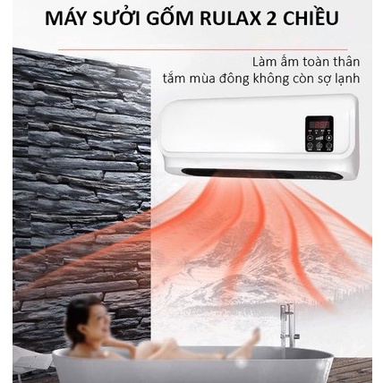 Máy Sưởi Gốm PTC Có Thể Treo Tường Để Bàn Đa Chức Năng Tiện Lợi Kèm Điều Khiển Từ Xa (BH 12 Tháng)