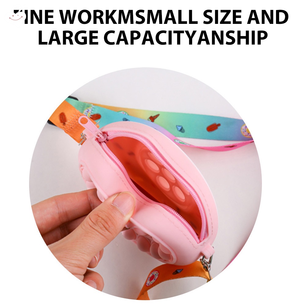 Đồ Chơi Bóp Giảm Căng Thẳng Bằng Silicon Hình Hoạt Hình Dễ Thương Cho Nữ