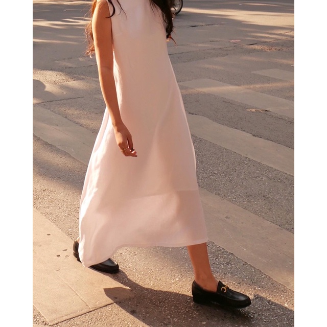 DE PLAGE - ĐẦM LONG LINEN TRẮNG