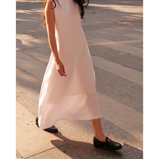 DE PLAGE - ĐẦM LONG LINEN TRẮNG