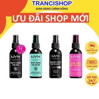 Xịt khoá nền giữ lớp trang điểm nyx long lasting setting spray chuẩn hàng mỹ tranci