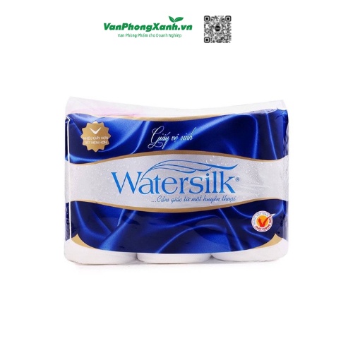Giấy vệ sinh Watersilk 12 cuộn/1 dây