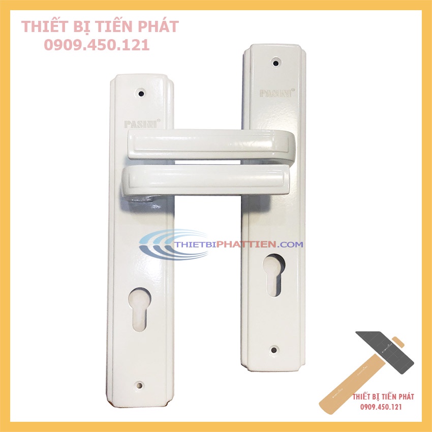 Bộ Khóa Cửa Tay Gạt Pasini 9899 Trắng Sữa Cao Cấp