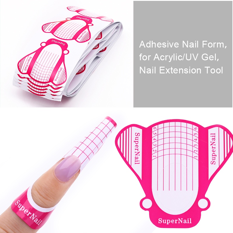 Miếng dán khuôn định hình BORN PRETTY hỗ trợ nối móng acrylic UV chuyên dụng