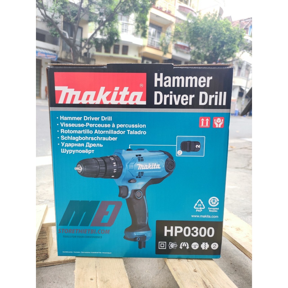 Máy khoan bắt vít động lực 10mm Makita HP0300