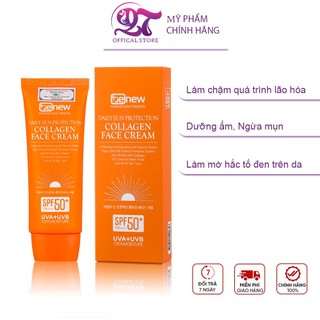 Kem chống nắng dưỡng da kiềm dầu nâng tone trang điểm Benew Collagen Sun Cream 70ml