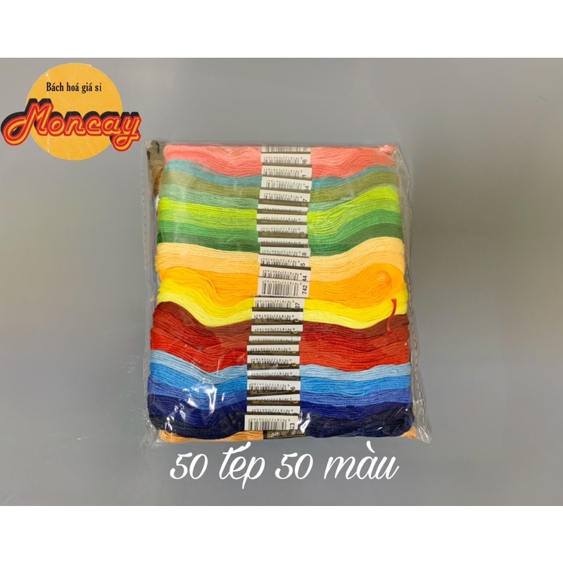 Set 100- 50- 24 tép chỉ thêu DC