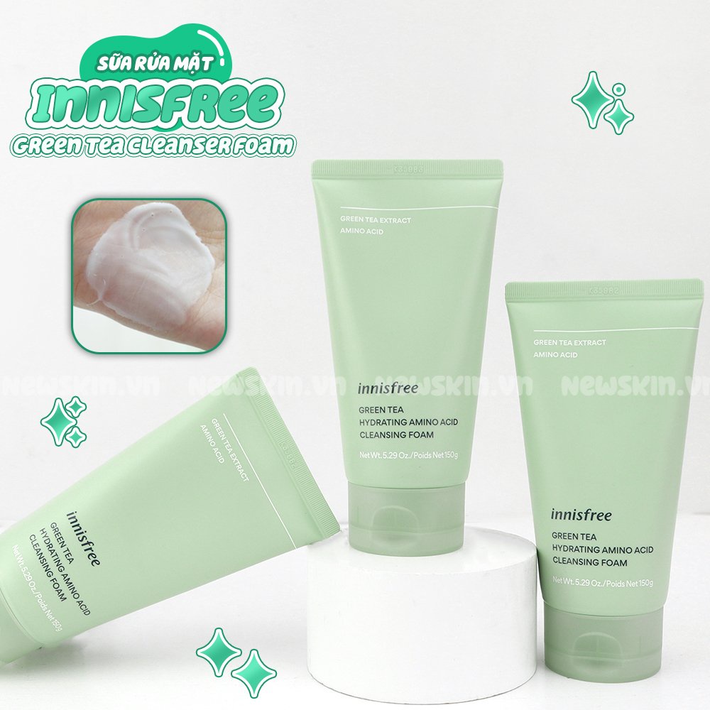 Sữa Rửa Mặt Chiết Xuất Từ Trà Xanh Innisfree Green Tea Foam Cleanser 150ml