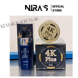 (Chuẩn Thái)Serum 4k plus và kem 4k plus Thái Lan
