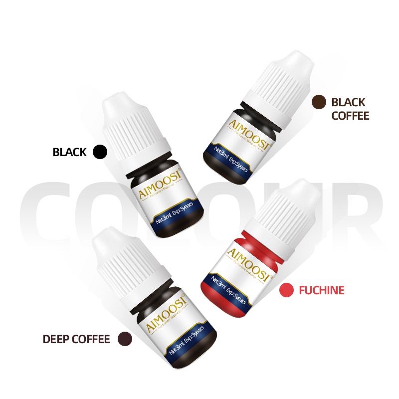 Mực Xăm Lông Mày/Môi Bán Vĩnh Viễn 3ml Thương Hiệu Aimoosi