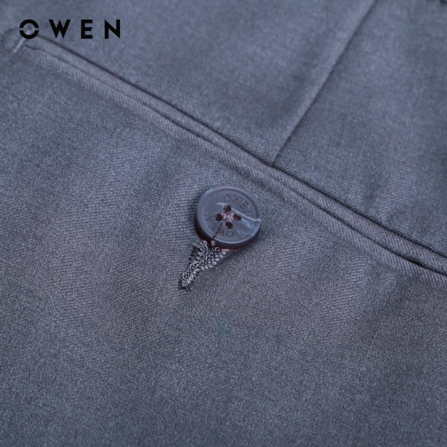 OWEN - Quần tây Slim Fit Ghi - QS221330