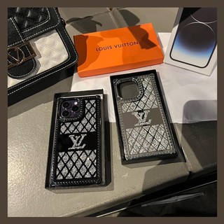 Ốp điện thoại iPhone thươ.ng hiệu L.V đính đá lấp lánh sang chảnh cho 7plus -> 14promax