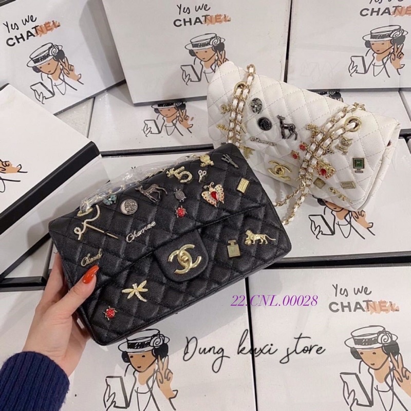 Túi đeo vai SZ26 đính CHARM đẹp. -  Mã sp 22.CNL.00028