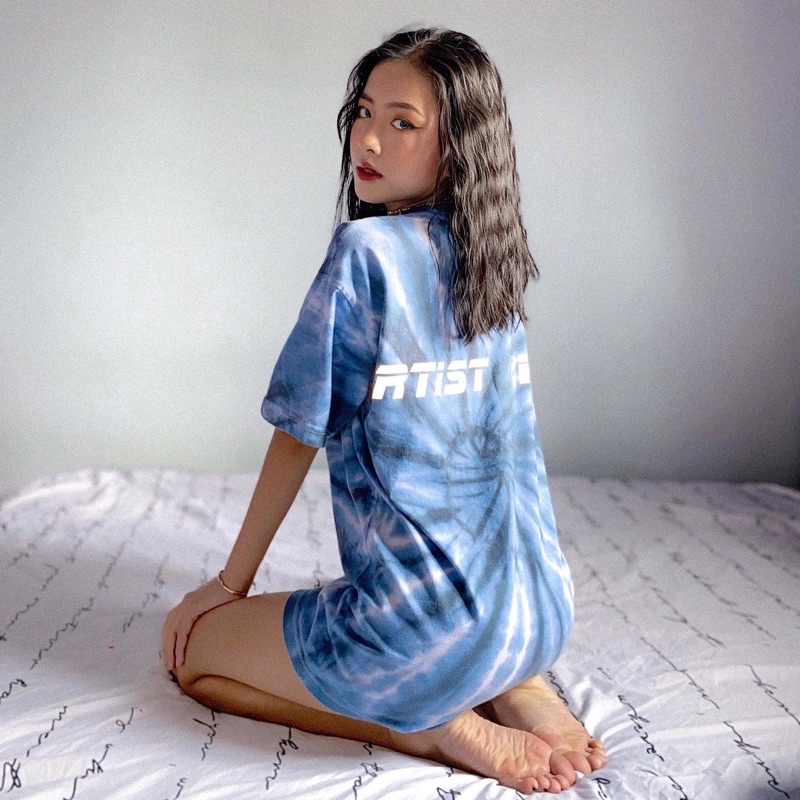 Áo Thun T-shirt Oversized Artist Club TIEDYE NAVY