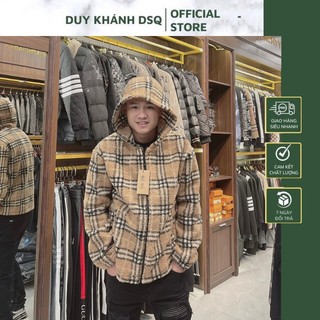 Áo khoác thu đông bbr nam nữ đẹp, áo khoác lông cừu cao cấp phong cách thời trang duy khánh dsq98