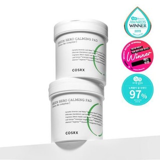 [MẪU MỚI] Tách Set Bông Tẩy Tế Bào Chết Cosrx One Step Green Hero Calming Pad Làm Dịu Da 90 miếng