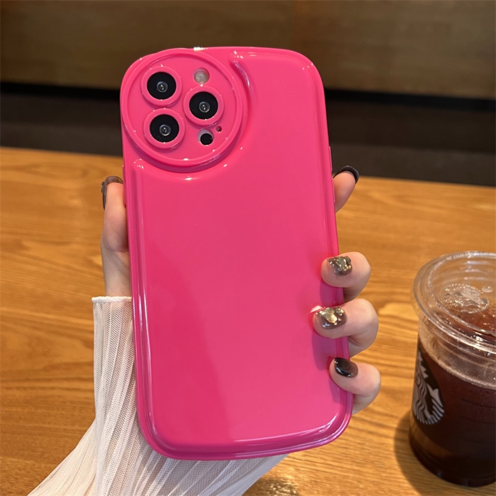 Ốp Điện Thoại TPU Mềm Chống Dấu Vân Tay Màu Hồng Cho IPhone 14 Pro Max 11 7Plus 13 12 11 Pro Max X XS Max