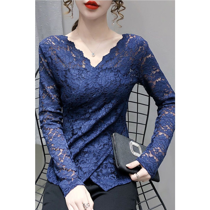 Áo Ren Tay Dài Phong Cách Phương Tây Thời Trang Mùa Thu Cho Nữ 2N3W