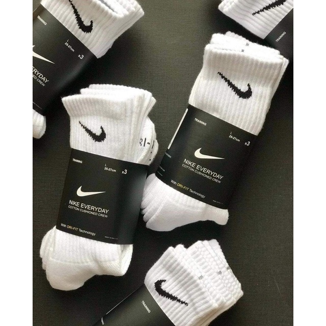 Vớ Thể Thao Unisex Nike - Pack/ 3 đôi