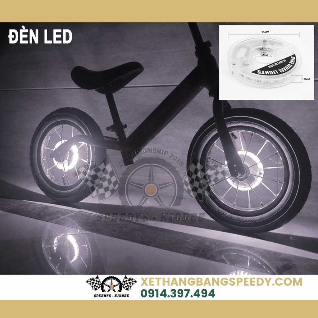 ĐÈN LED GẮN BÁNH XE THĂNG BẰNG, xe đạp loại xạc cảm biến rung