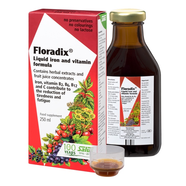 Floradix Formula - Sắt hữu cơ Dạng Lỏng chai 500ml