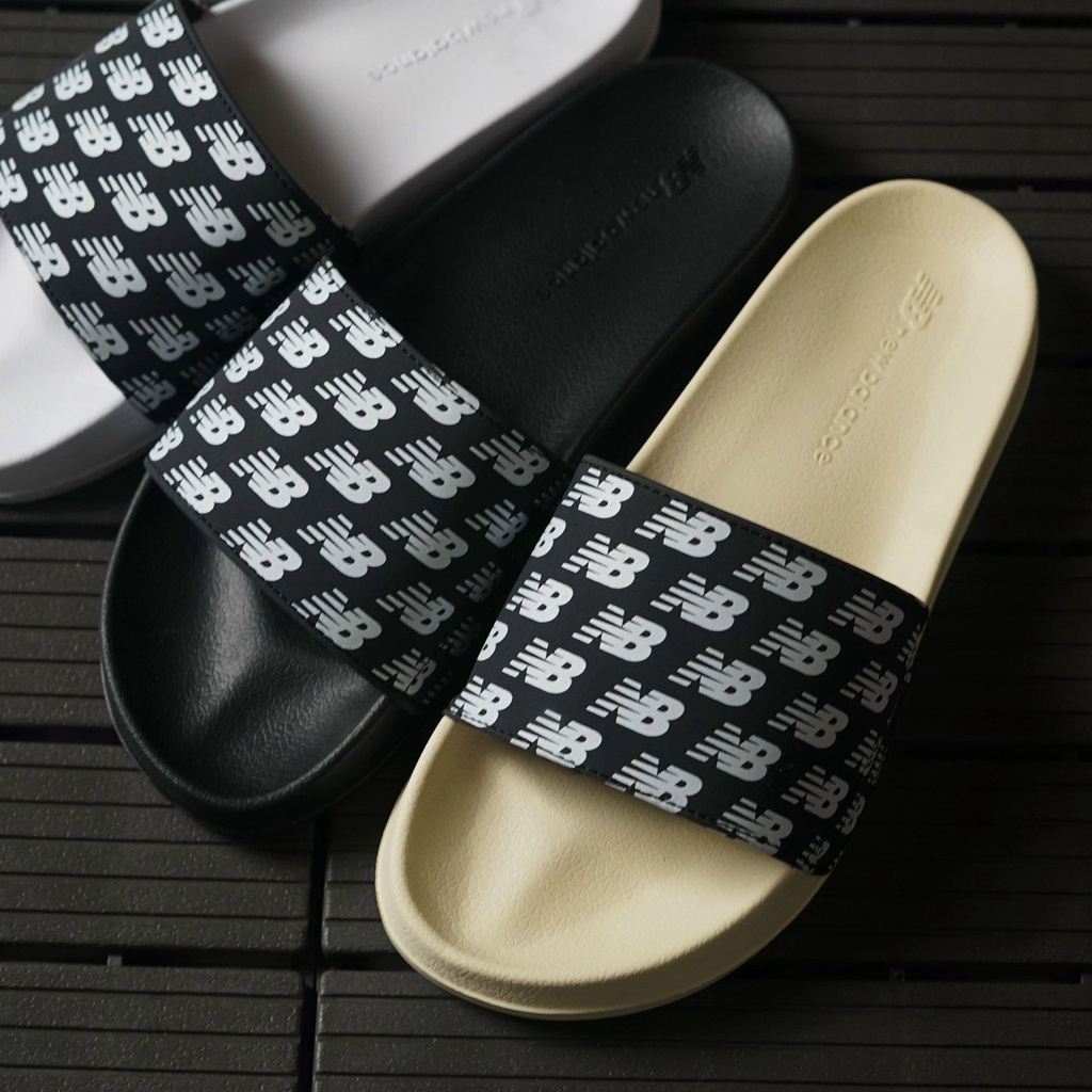 Dép quai ngang nam nữ New Balance Mono, mang êm, bền, chống trơn trượt, dễ phối đồ, hàng vnxk