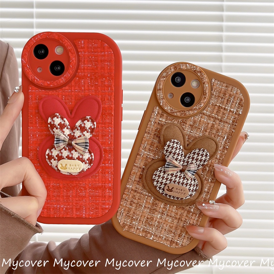 Ốp Điện Thoại Chống Sốc Họa Tiết Thỏ Cho iPhone 14 13 12 11 Pro Max Xs XR X 8 7 6 Plus SE 2020