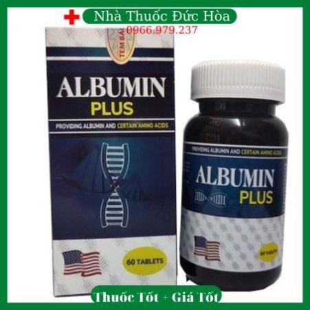 Viên Đạm ALBUMIN PLUS Hộp 60 Viên - Giúp bổ sung dinh dưỡng toàn diện cho người ốm, suy nhược cơ thể