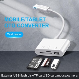 Aubess bộ chuyển đổi type-c đầu đọc thẻ nhớ tf sd bộ chuyển đổi otg cho ipad pro huawei cho macbook đầu đọc thẻ micro usb type c