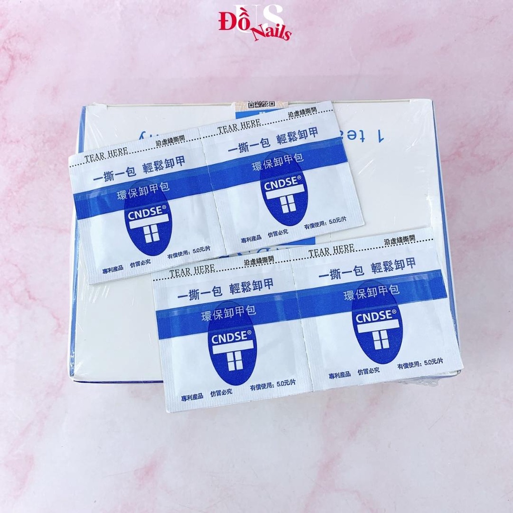 Hộp 204 Miếng Giấy Bạc Ủ Móng - Giấy Bạc Ủ Móng Phá Gel Phá Bột