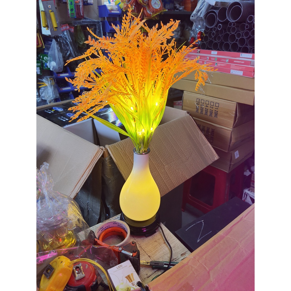 ĐÈN BÌNH BÔNG LÚA THẦN TÀI