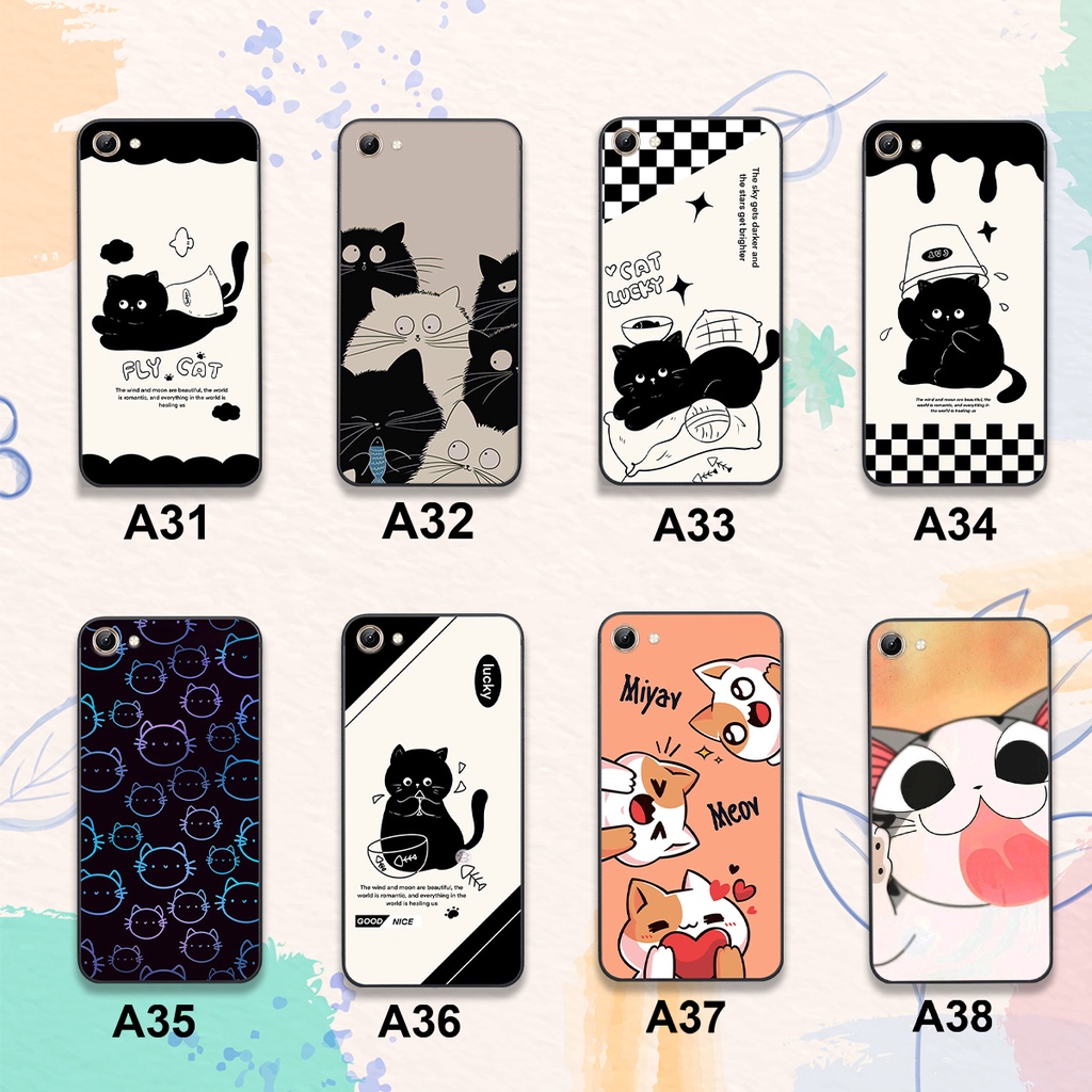 Ốp Vivo Y71 / Y83 / Y51 In Hình Họa Tiết Mèo Cute Đáng Yêu Đẹp Hot Trend 2023