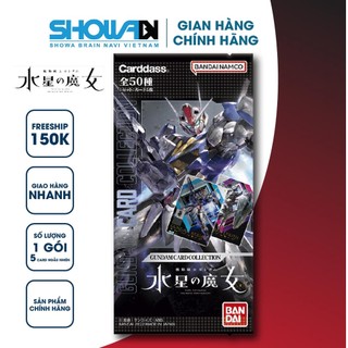 Bộ thẻ sưu tập nhân vật,Thẻ nhân phẩm Mobile Suit Gundam The Witch From Mercury,Metallic card,Sl 1 gói/5 thẻ ngẫu nhiên