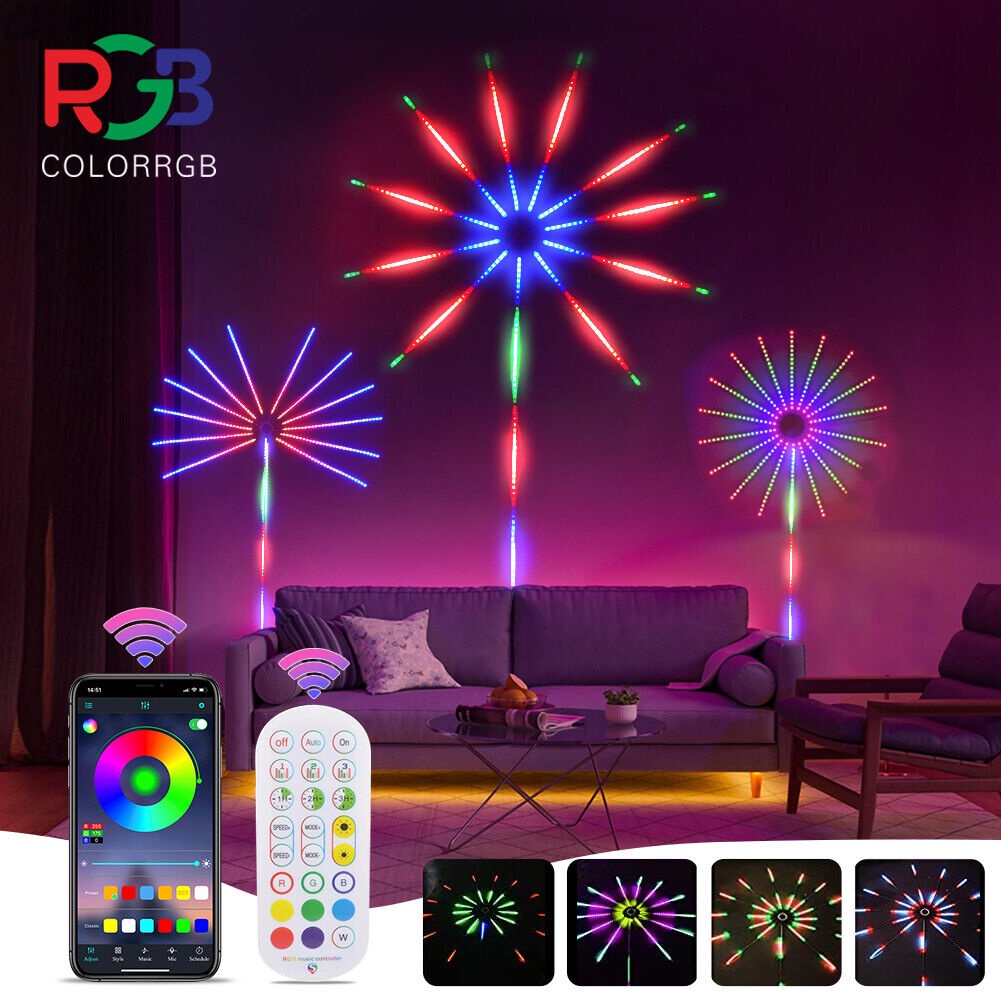 Đèn LED pháo hoa trang trí trong nhà điều chỉnh qua qua remove