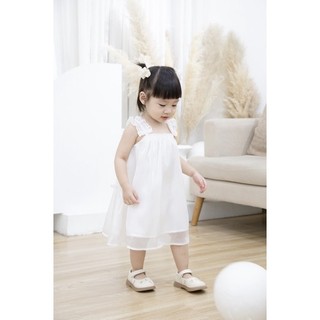 Váy tơ trắng tơ óng em bé Nanci room