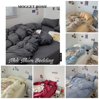 Bộ vỏ chăn ga gối cotton tici mix màu - 4 món đủ size giường nệm hàng loại 1