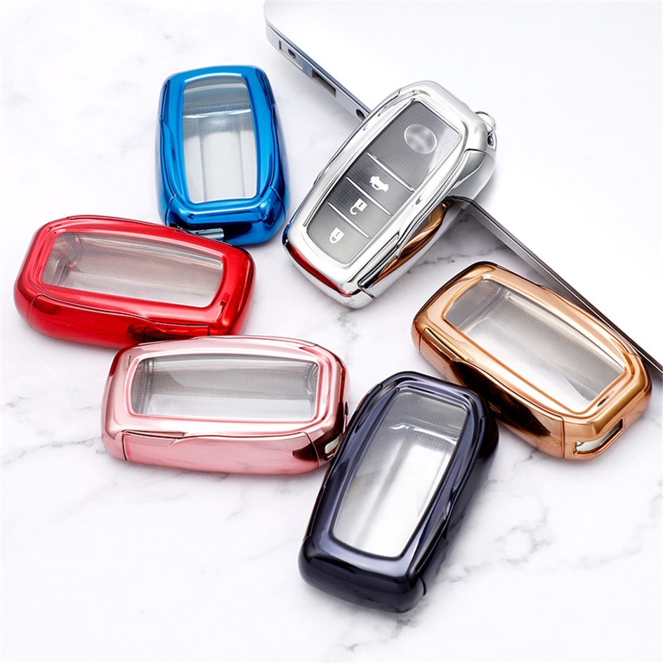 Bao Da, Vỏ Bảo Vệ, Ốp Chìa Khóa, Bọc Chìa Khóa Cho Xe Ô Tô Toyota Corolla Altis, Cross, Innova, Fortuner, Camry