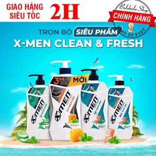 Tắm Gội X-Men Clean & Fresh 2in1 và 3in1 chai 610/ 630g Xmen