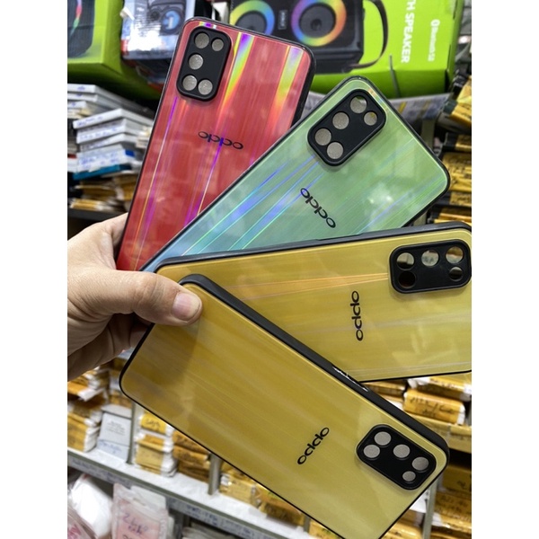 Ốp lưng Oppo A52/A72/A92 kính màu