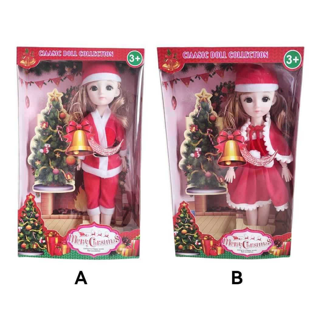 (runbu) Búp Bê Có Khớp Nối Nhiều Khớp Nối Trang Phục Giáng Sinh Dệt Kim Có Thể Di Chuyển Thời Trang Humanoid