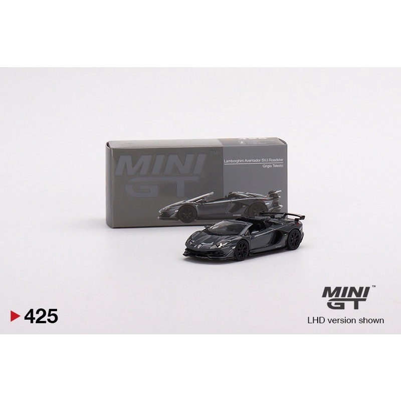 Hobby Store xe mô hình MiniGT Lamborghini Aventador SVJ Roadster Griglo Telesto ( Full Box, Full Seal )