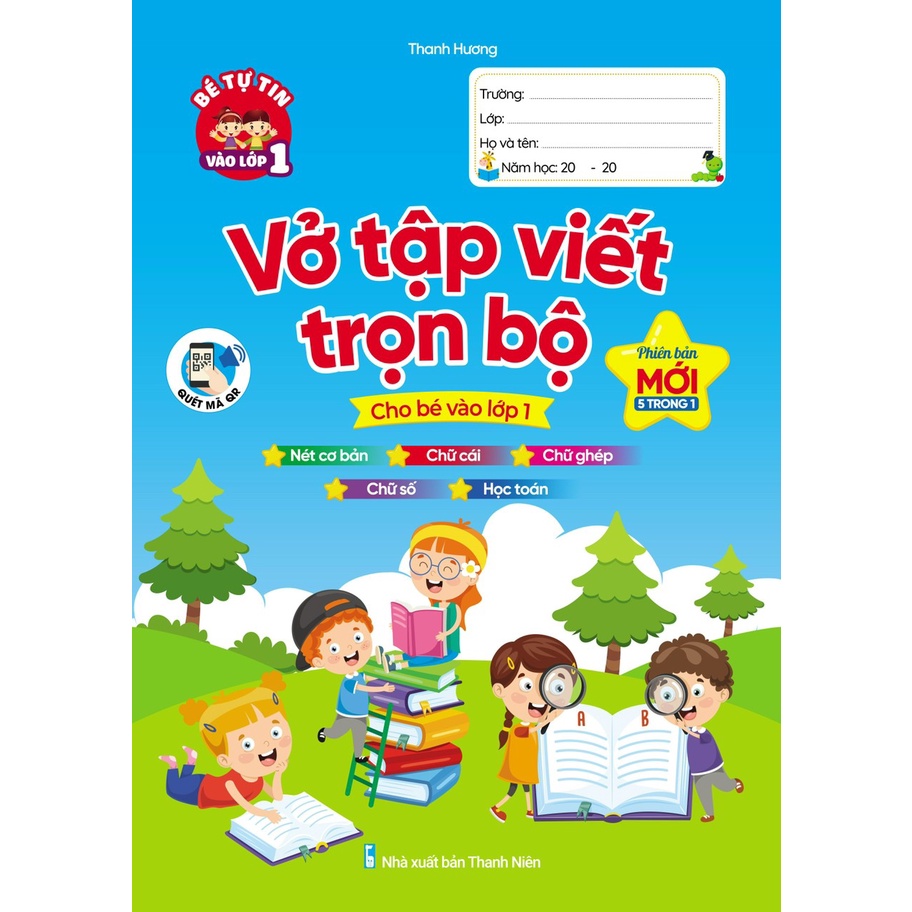 Sách - Vở tập viết trọn bộ tập viết và học toán cùng 1 quyển