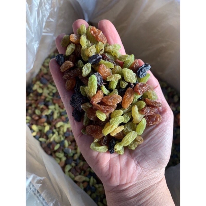 1kg nho khô mix 3 vị