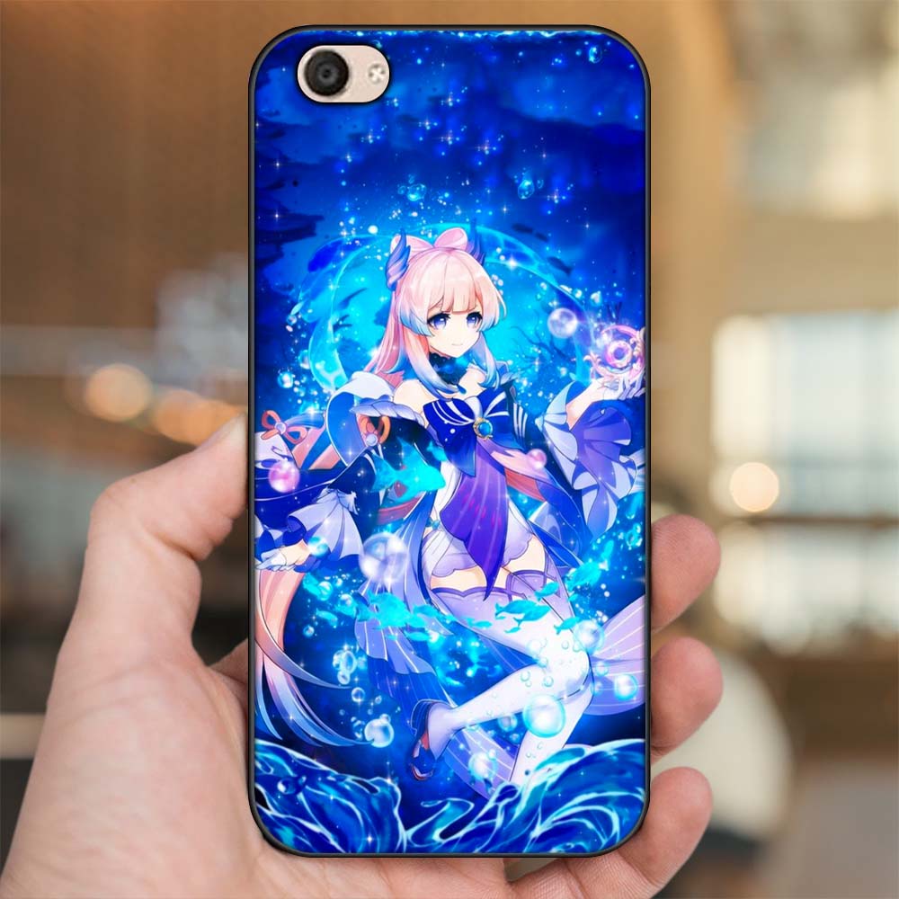 Ốp lưng Vivo V5, V5 Plus viền đen in hình Sangonomiya Kokomi Genshin Impact