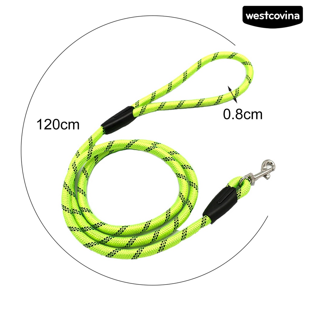 [COD]♘Dây Dắt Thú Cưng Đi Dạo Bằng Nilon Phản Quang Chống Sặc