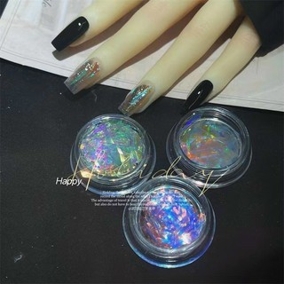 Giấy thuỷ tinh trang trí móng set 3 hũ