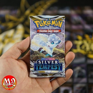 Túi thẻ bài pokemon tcg sword & shield silver tempest booster pack - 01 pack gồm 10 lá bài