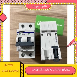 Cầu dao tự động aptomat cb 2p 2 pha 2 tép 50a 63a panasonic