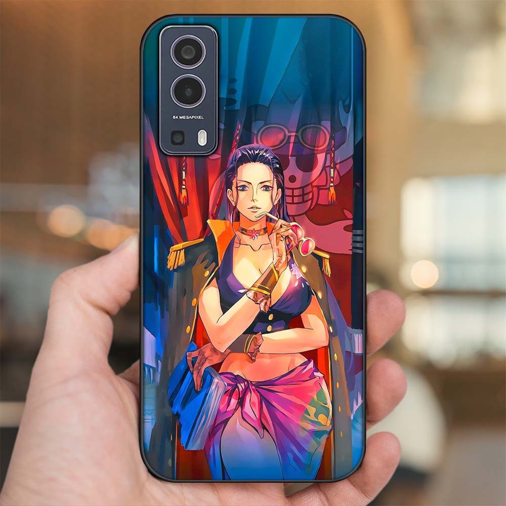 Ốp lưng Vivo Y72 5G viền đen in hình Nico Robin One Piece Đảo Hải Tặc