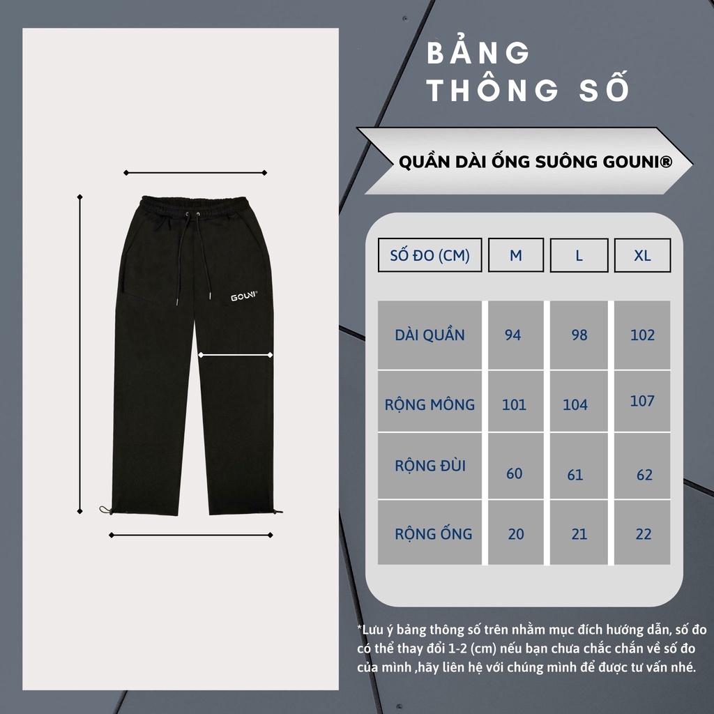 Quần Dài GOUNI/ Nỉ Lông Cáo